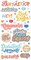American Crafts Obed Marshall - Fantastico Collection - Thickers - Phrases - Smile